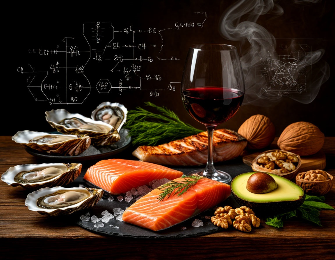 AI.продукты афродизиаки на столе